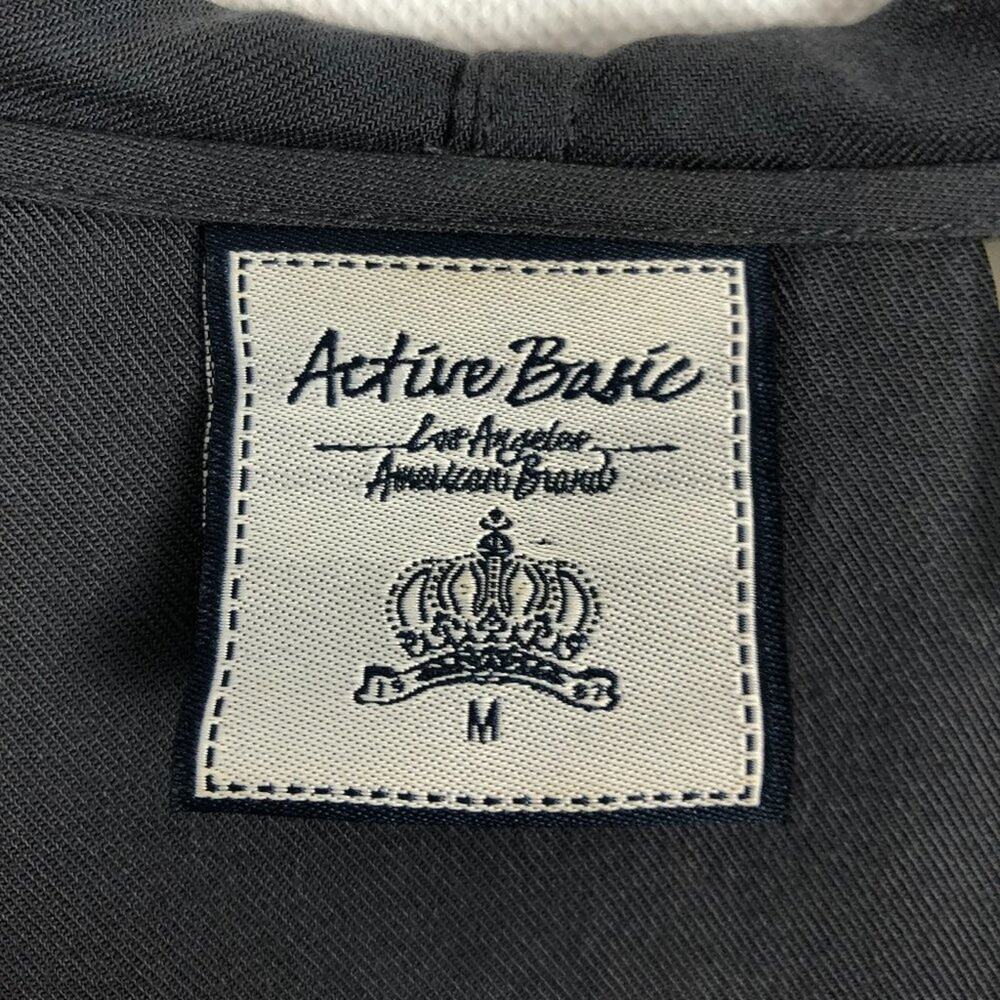 Active Basic Long Sleeve Hooded Full Zip Jacket S… - image 2